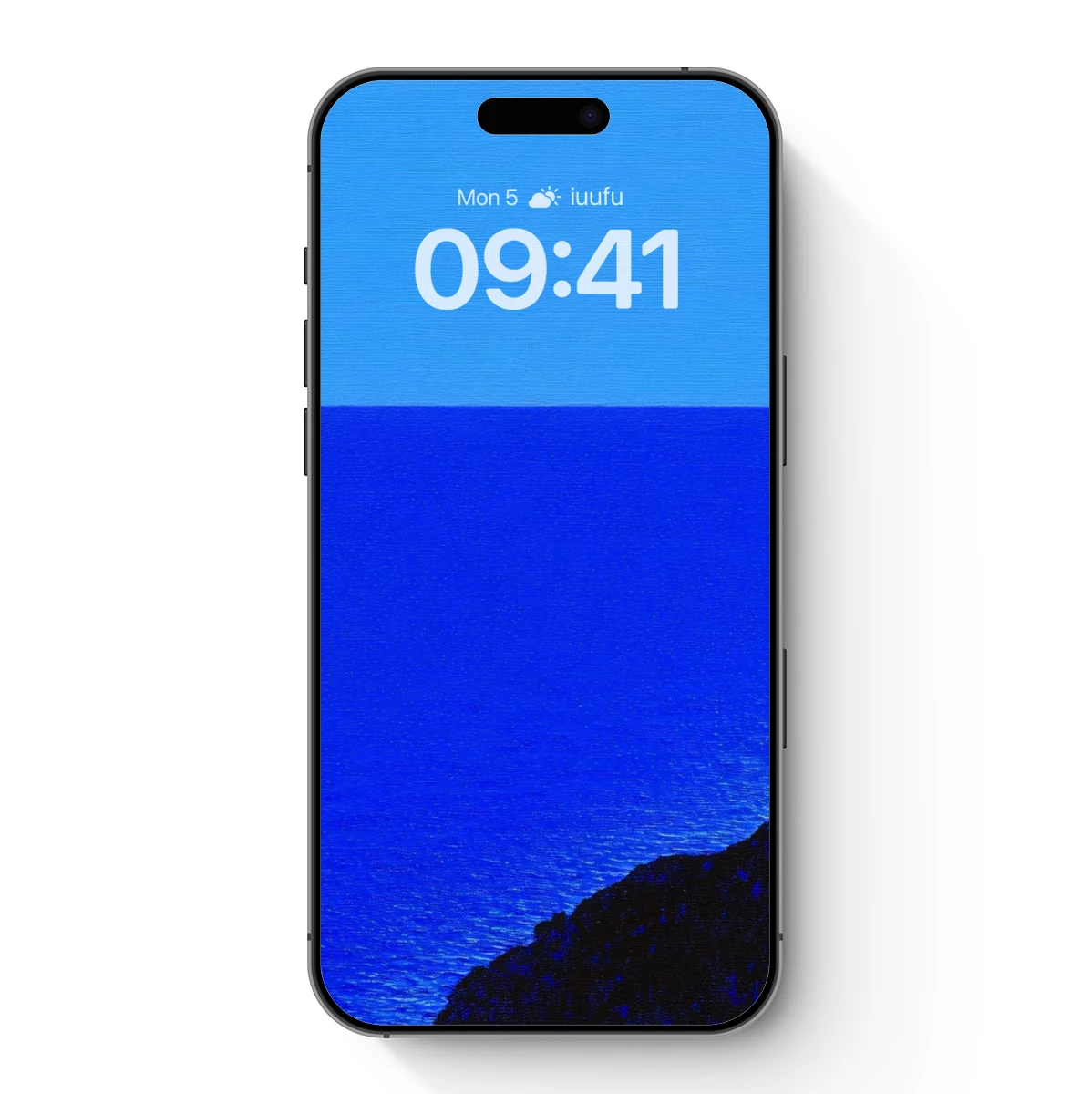 Crimson Sunset Over Azure Depths