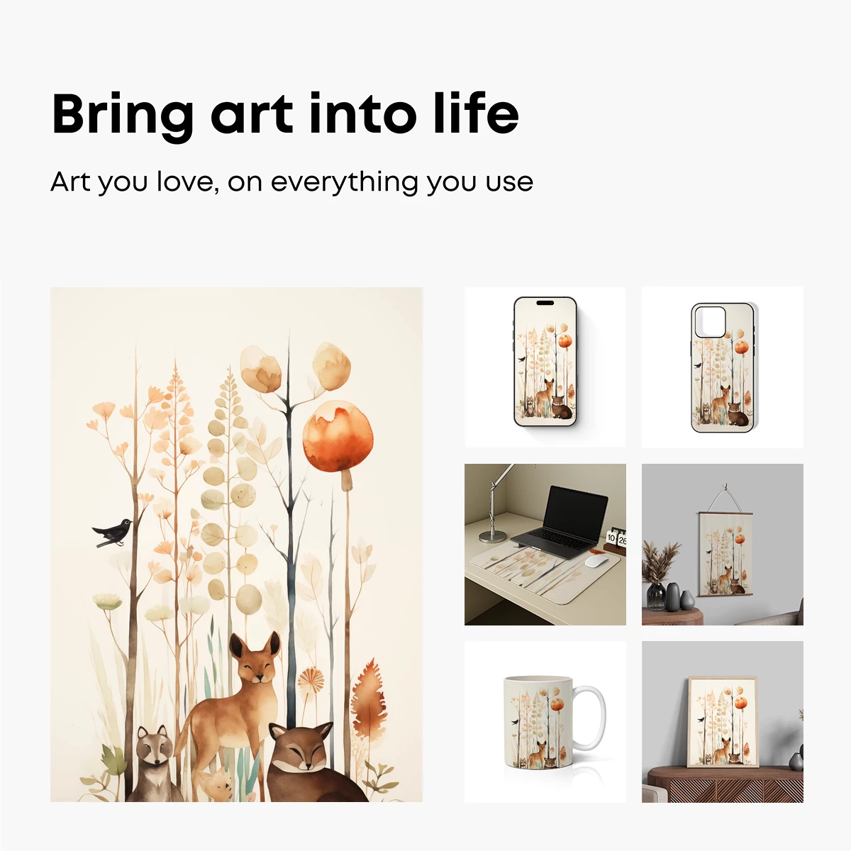 Enchanted Forest Foxes: Watercolor Whimsy - Image 2