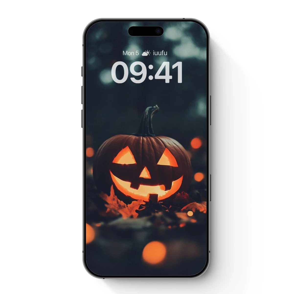 Glowing Jack-o'-Lantern in Enchanted Night Forest