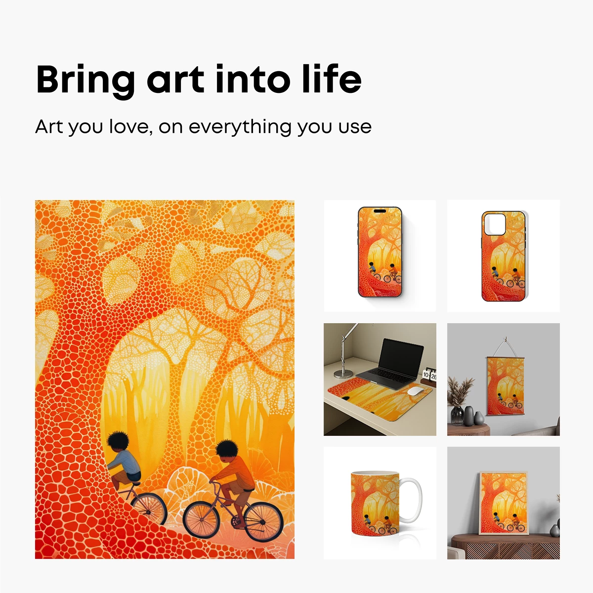 Cycling Through Sunlit Canopy - Image 2