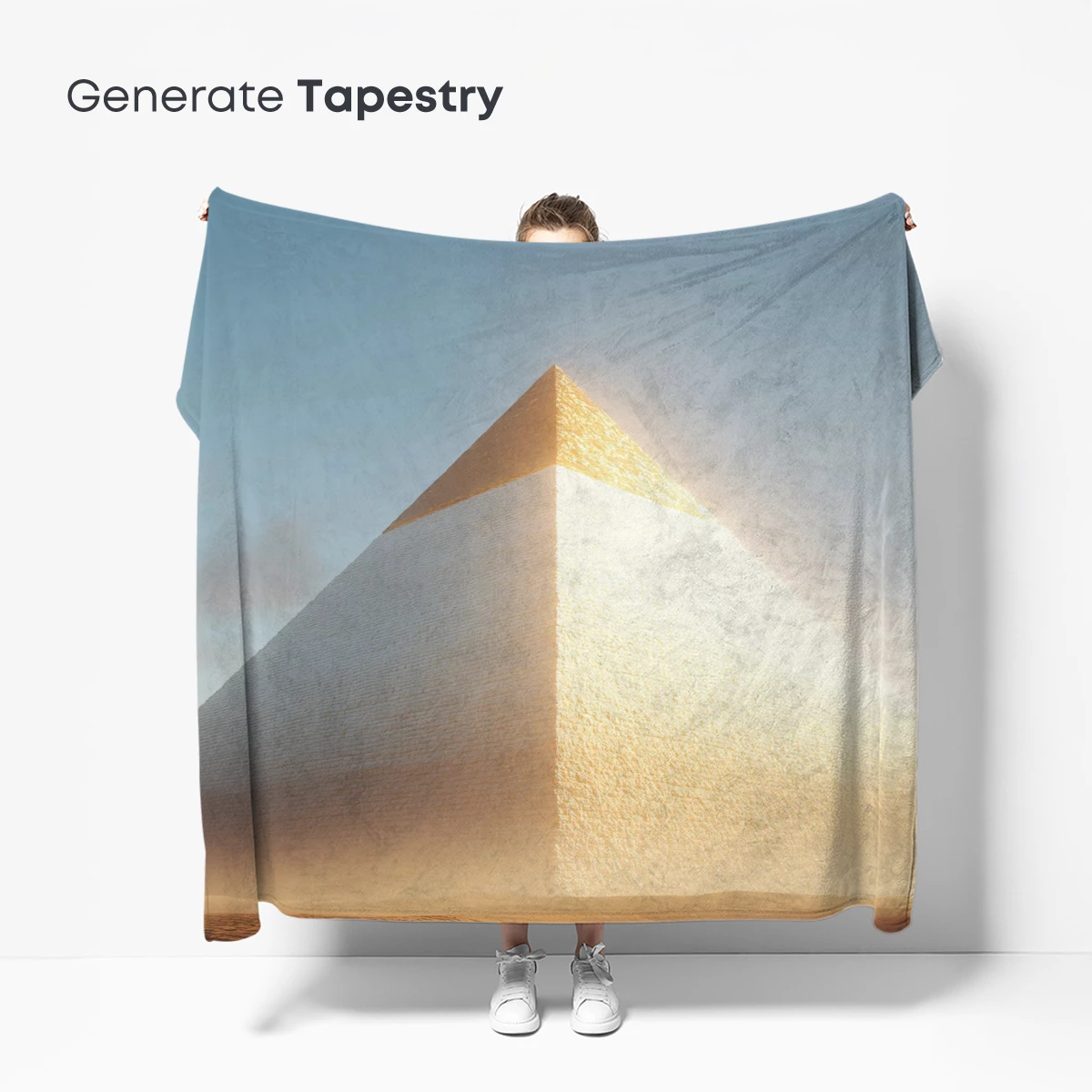 Golden Pyramid at Dawn: A Desert Odyssey - Image 5