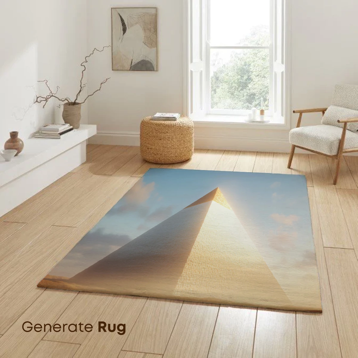 Golden Pyramid at Dawn: A Desert Odyssey - Image 6