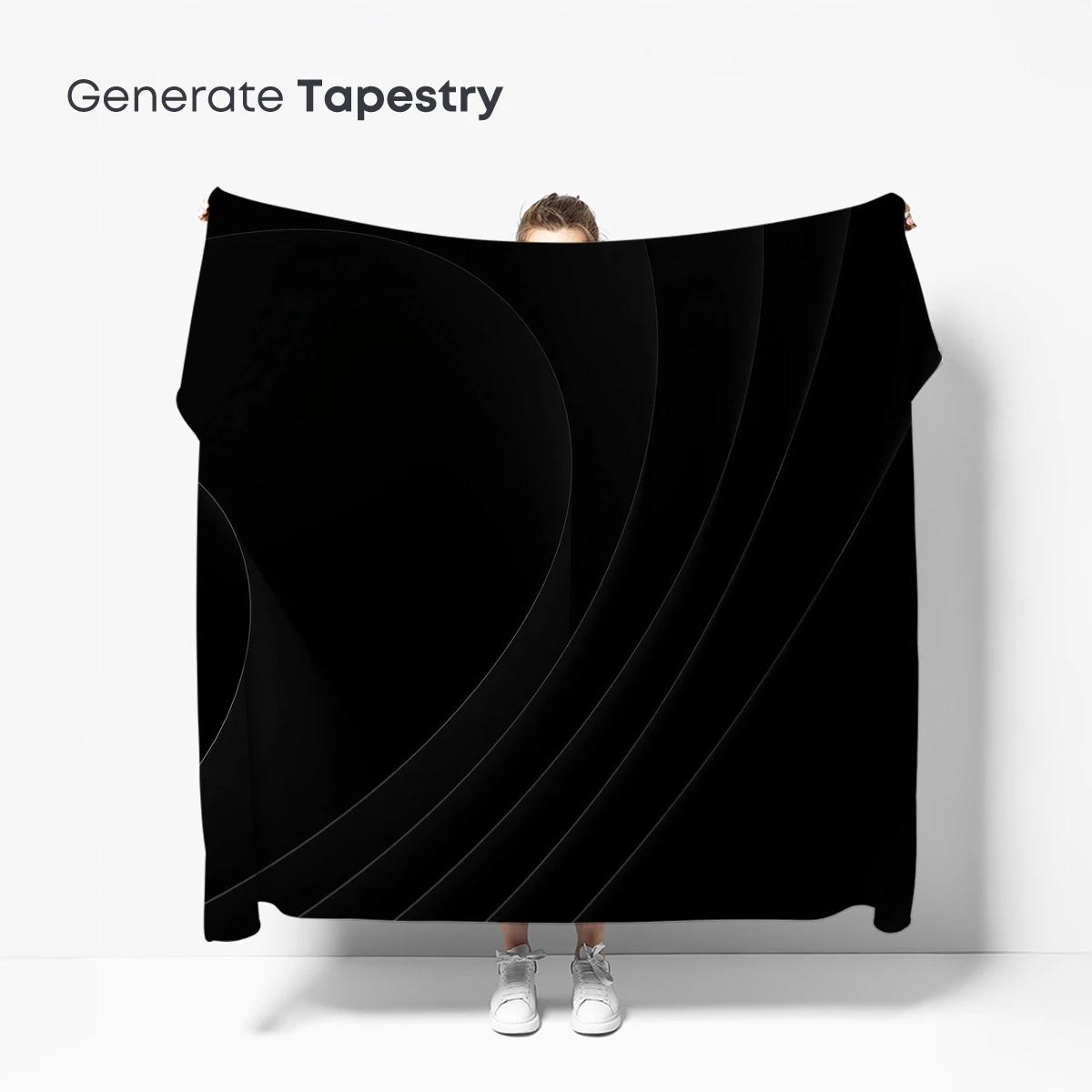 Eclipse of Shadows: Abstract Black Circles - Image 5