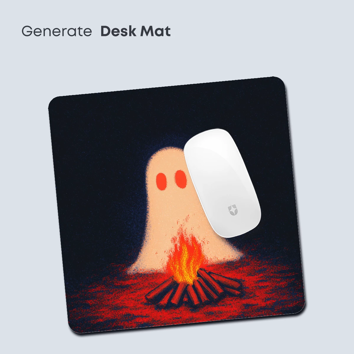 Ghostly Campfire Glow: A Spooky Night Embrace - Image 4