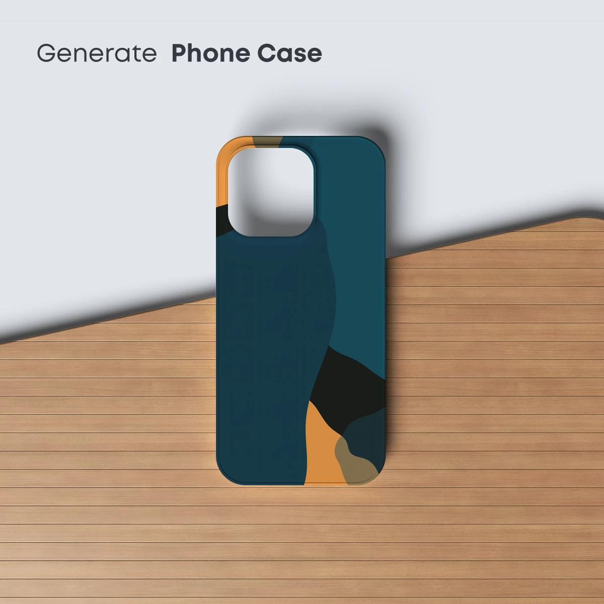 Abstract Teal and Orange Fusion - Image 3