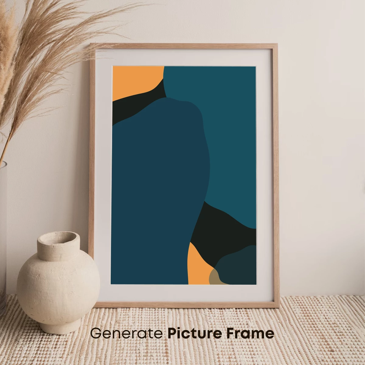 Abstract Teal and Orange Fusion - Image 7