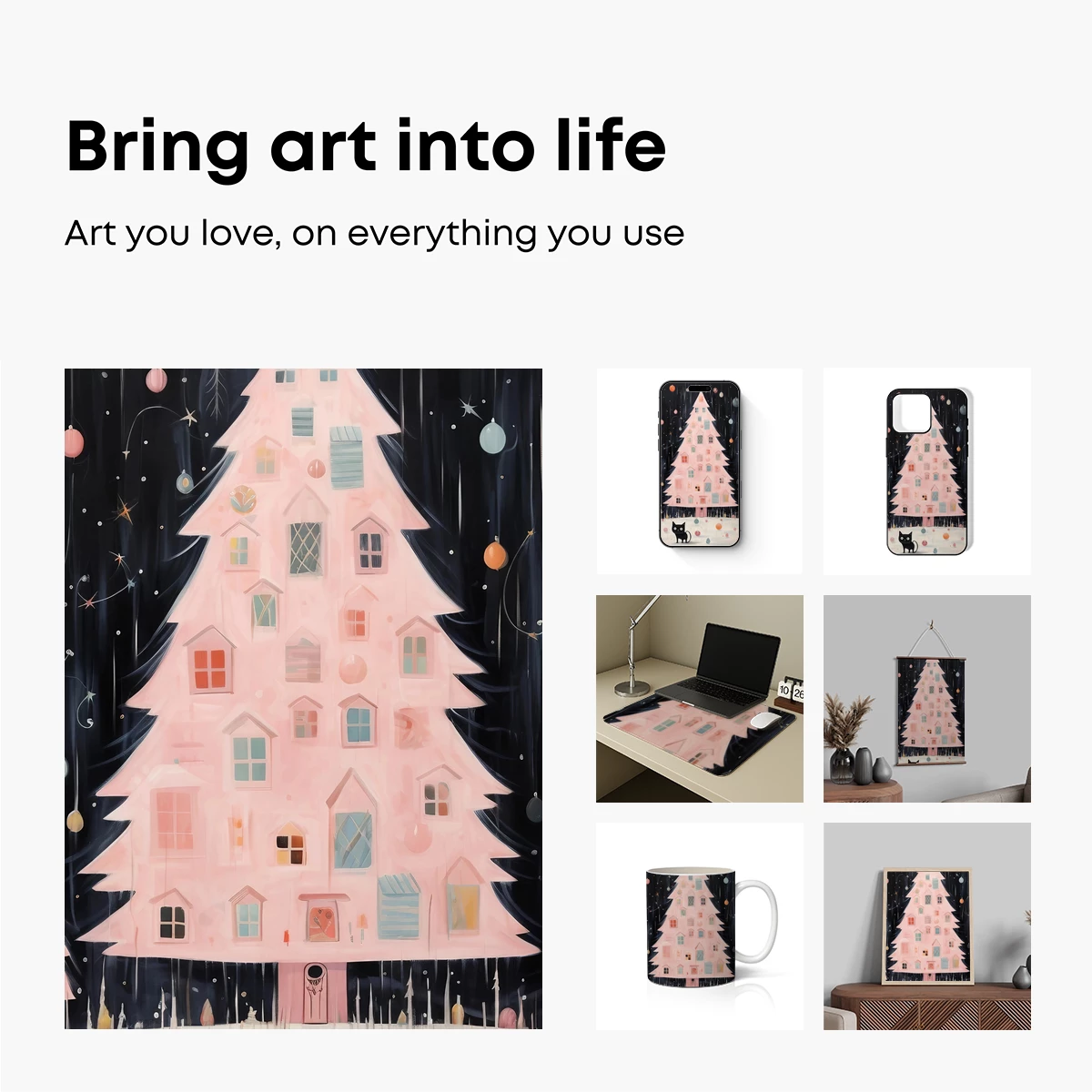 Festive Tree House: A Whimsical Winter Wonderland - Image 2