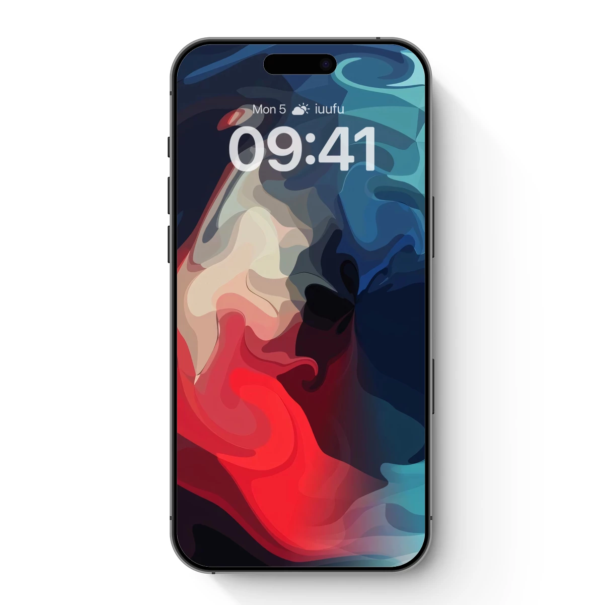 Abstract Fusion: Red and Blue Waves