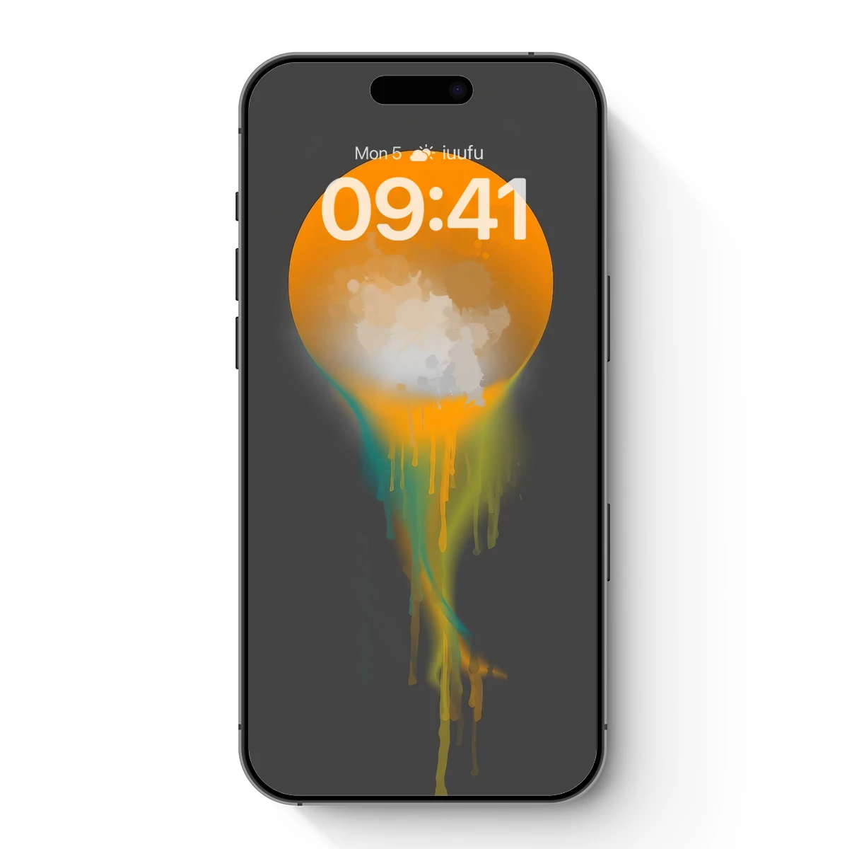 Dripping Sun: Abstract Fusion of Light and Color