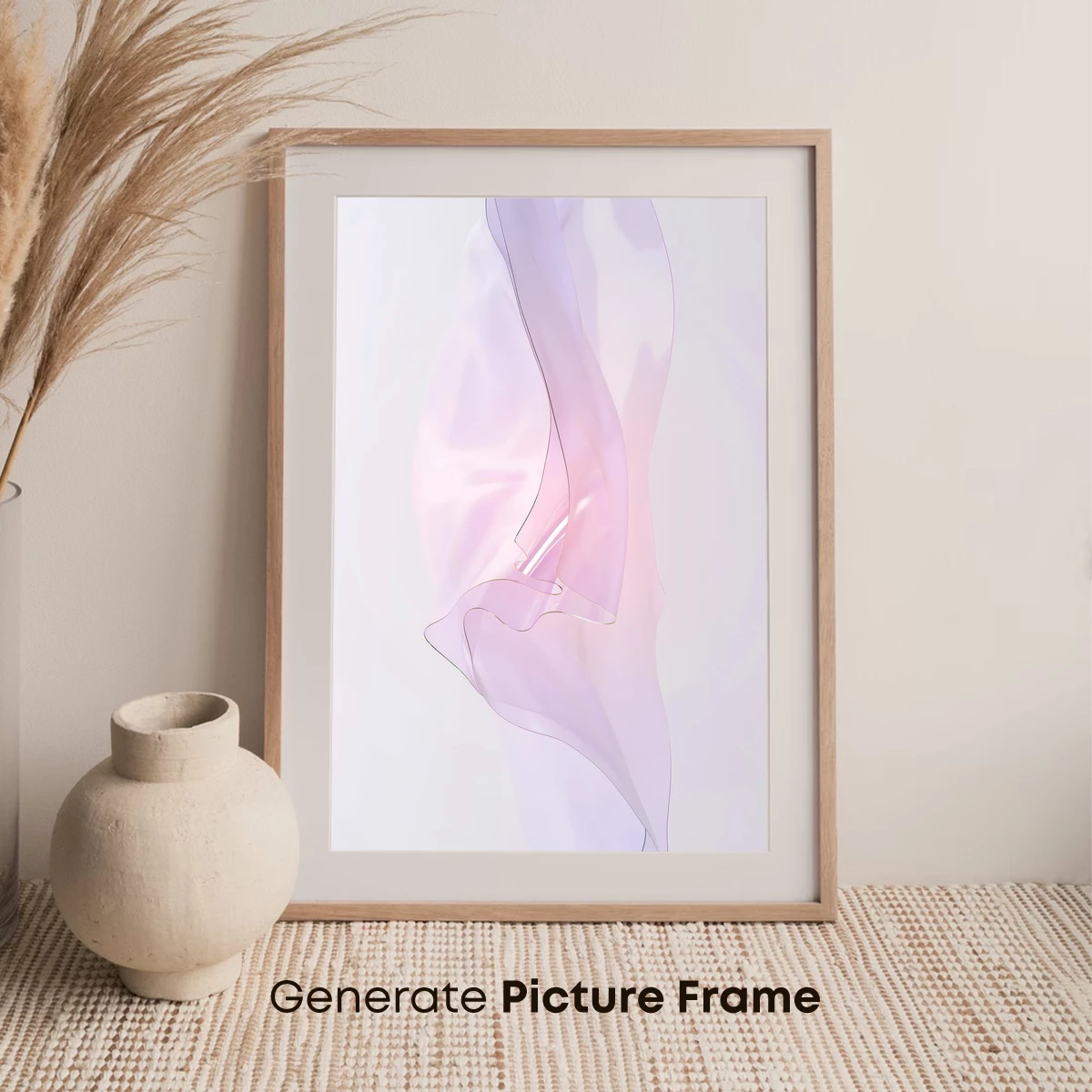 Ethereal Silk Dance: Soft Pink Fabric in Motion - Image 7