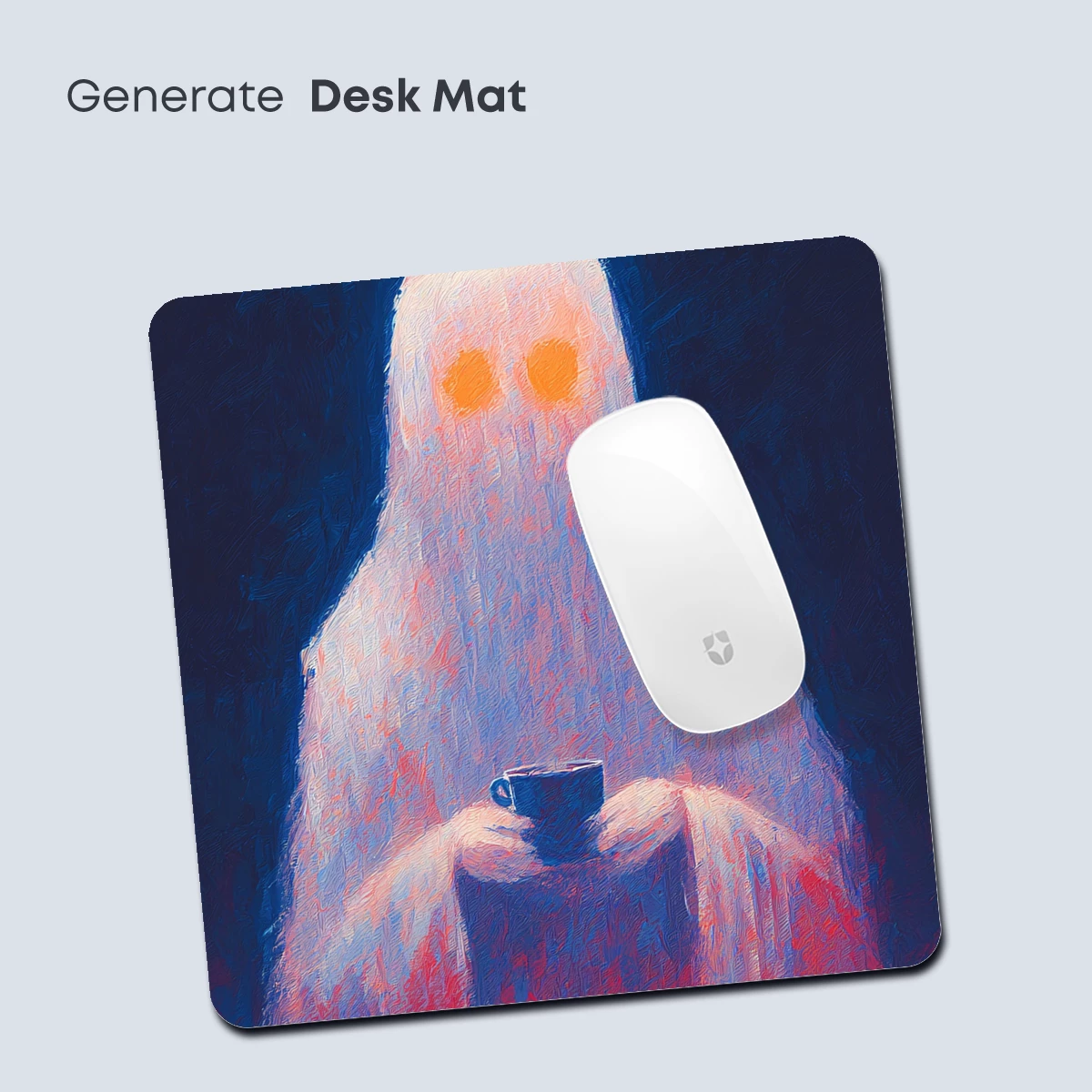 Ghostly Barista: Ethereal Brew in Neon Hues - Image 4