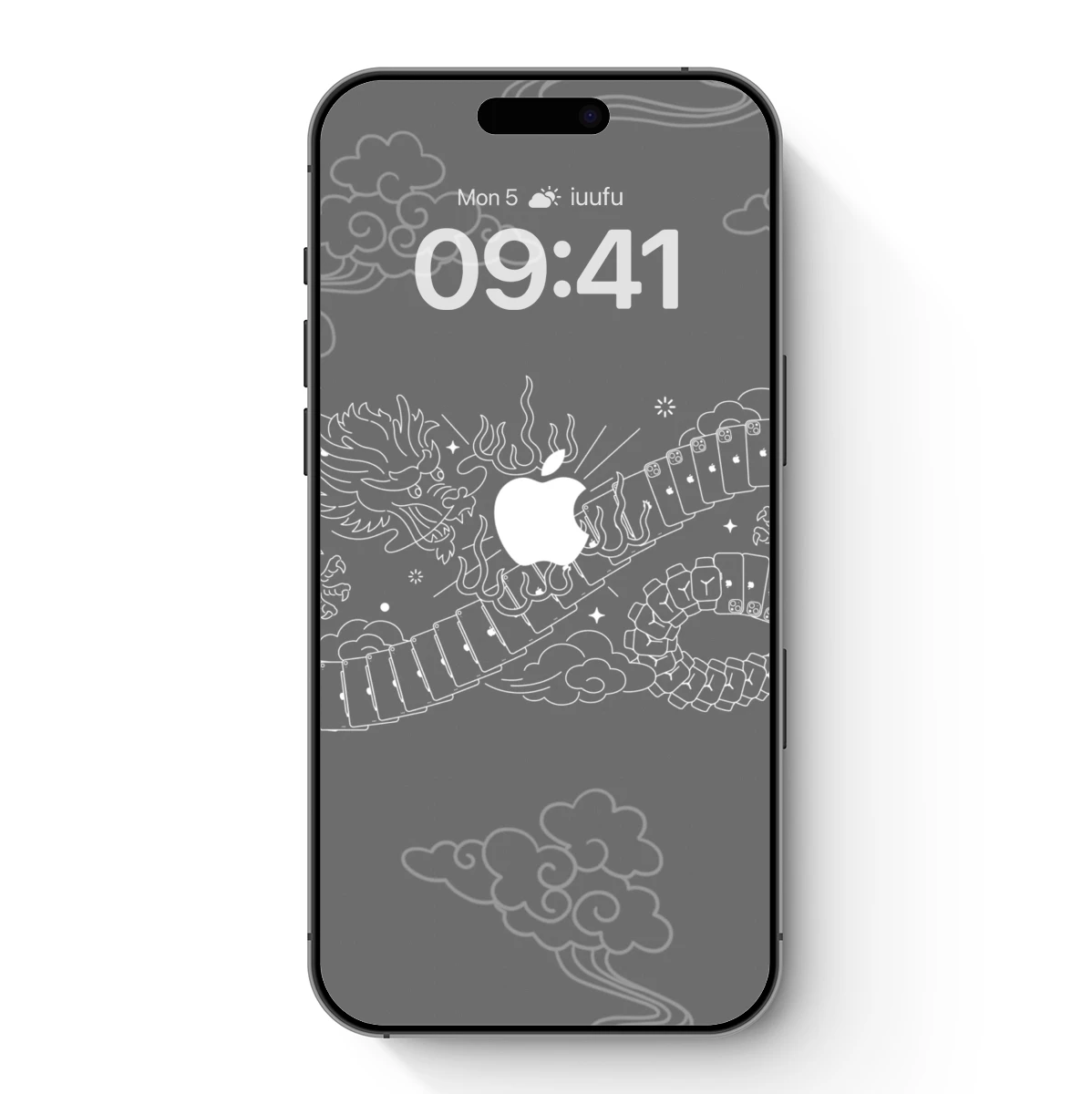 Dragon Apple: Mythical Tech Fusion Art