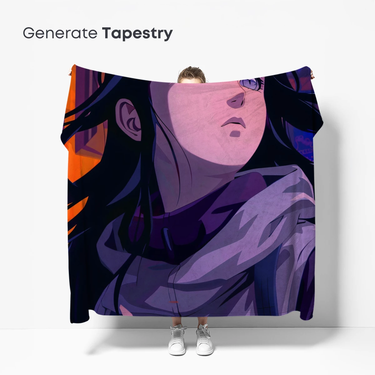 Urban Twilight: Anime Girl in Neon Shadows - Image 5