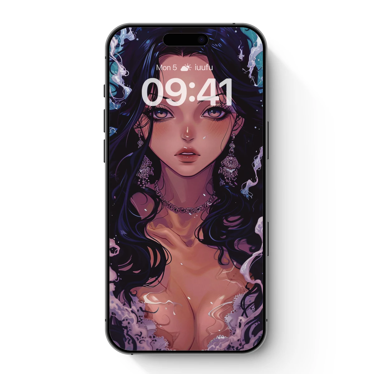 Enchanted Mermaid Tears: A Surreal Aquatic Portrait