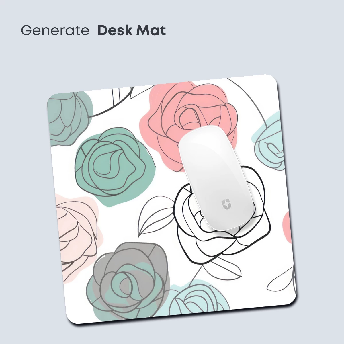 Elegant Rose Sketches in Pastel Harmony - Image 4