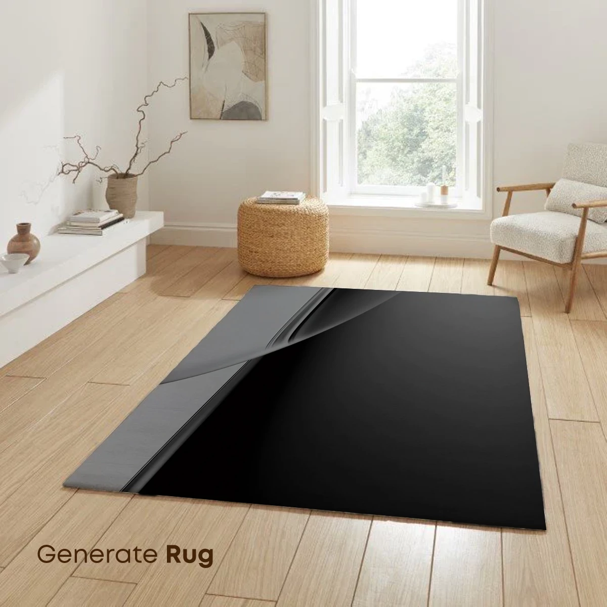 Elegant Black Curve: A Study in Shadow and Light - Image 6