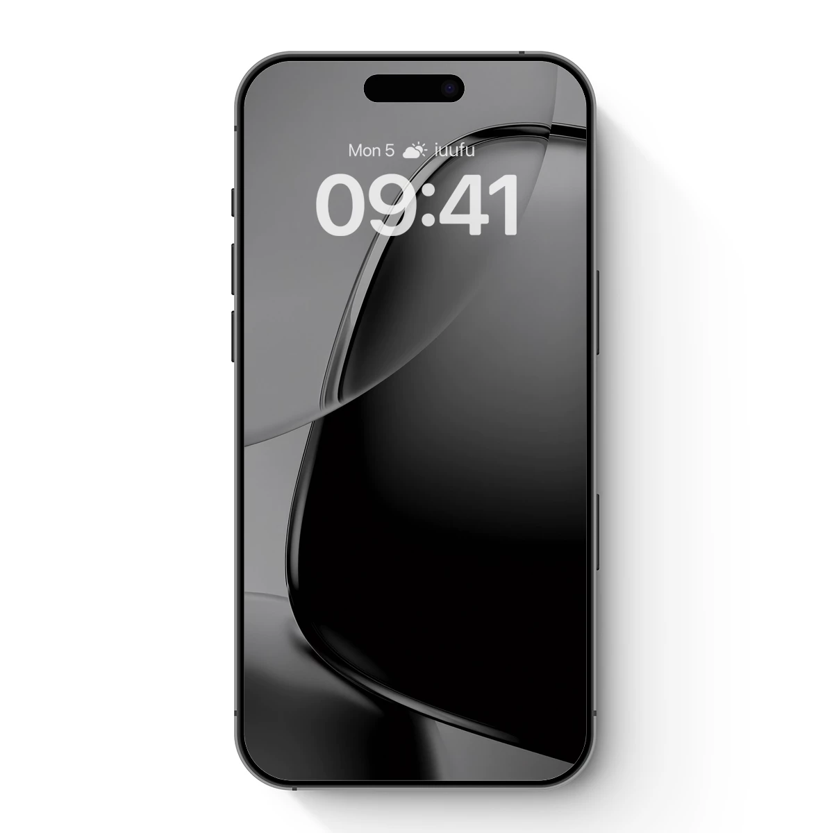 Elegant Black Curve: A Study in Shadow and Light