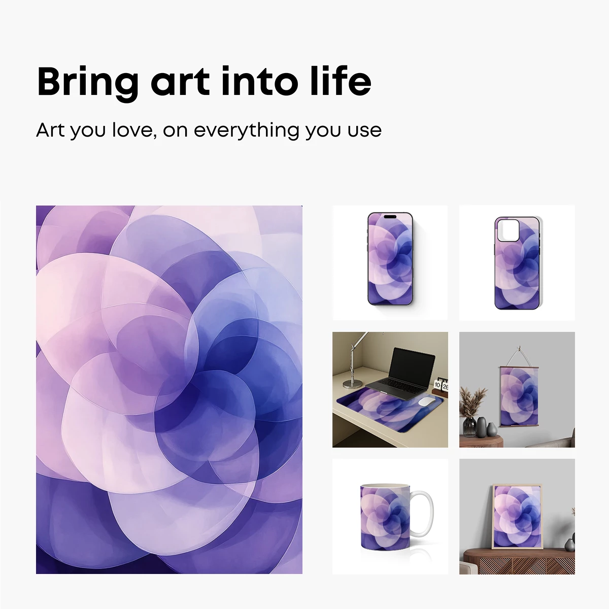 Ethereal Circles: A Symphony of Purple Hues - Image 2