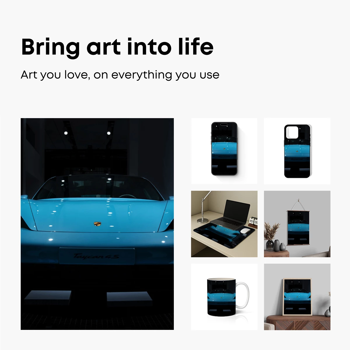 Electric Blue Elegance: Futuristic Sports Car Silhouette - Image 2