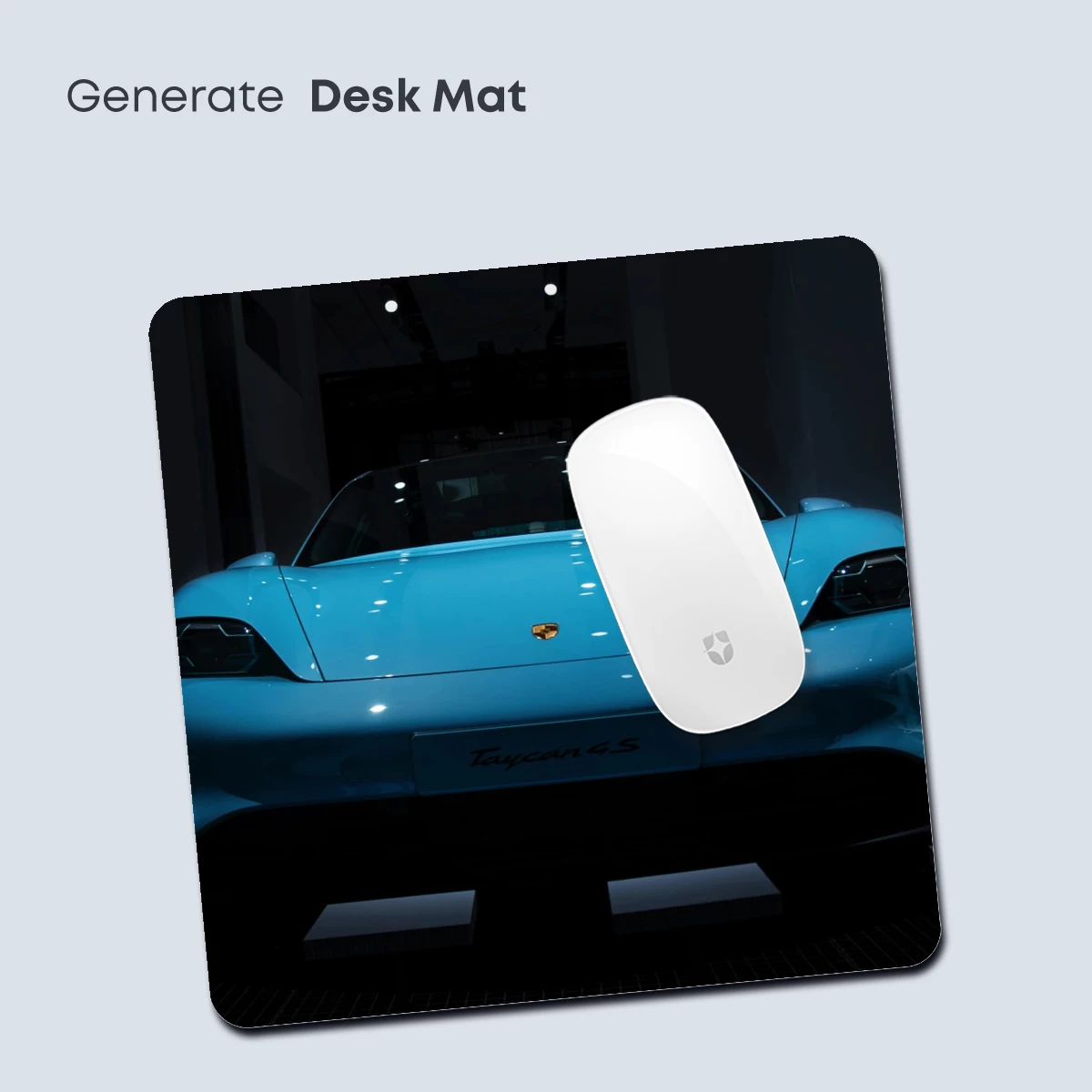 Electric Blue Elegance: Futuristic Sports Car Silhouette - Image 4