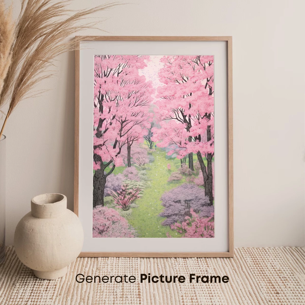 Cherry Blossom Sanctuary: A Pastel Forest Dream - Image 7