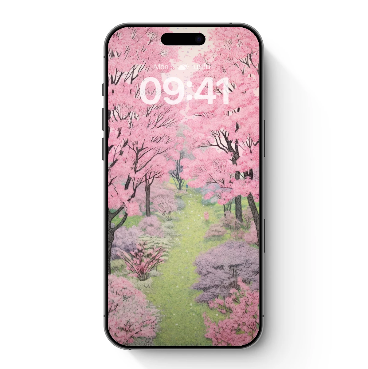 Cherry Blossom Sanctuary: A Pastel Forest Dream