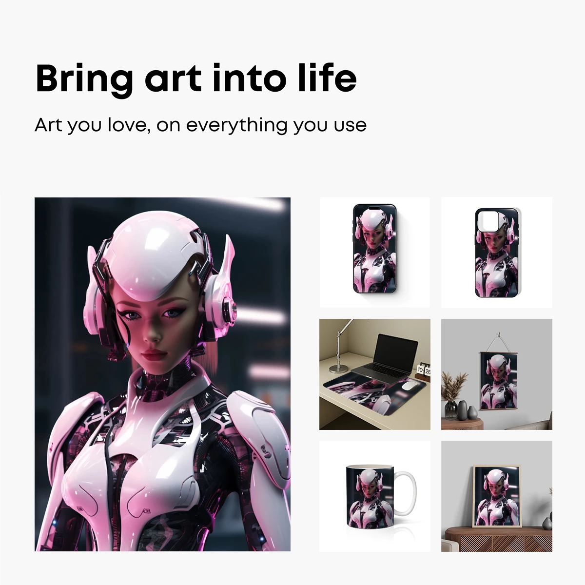 Futuristic Cybernetic Elegance: A Sci-Fi Visionary - Image 2