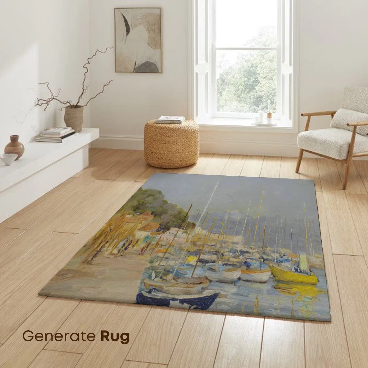 Harbor Serenity: Impressionist Boats at Rest - Image 6