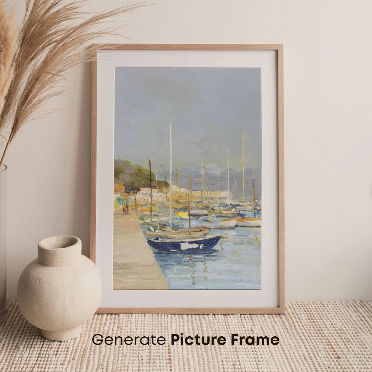 Harbor Serenity: Impressionist Boats at Rest - Image 7
