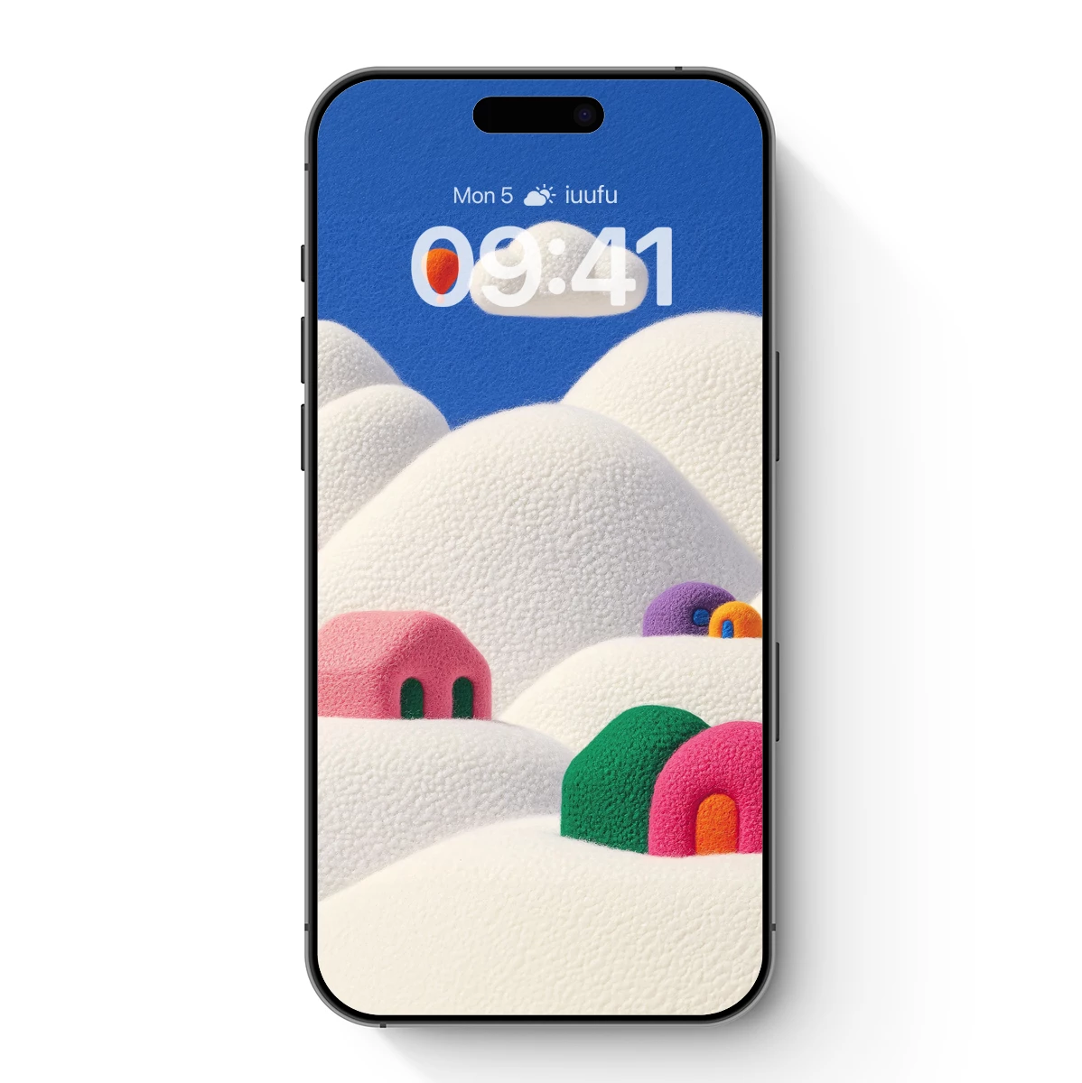 Fuzzy Cloudscape with Whimsical Domes Fuzzy Cloudscape with Whimsical Domes