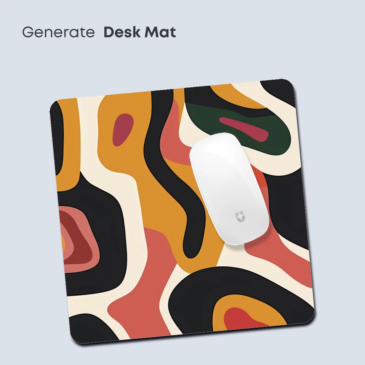 Abstract Fusion: Warm Tones and Wavy Lines - Image 4