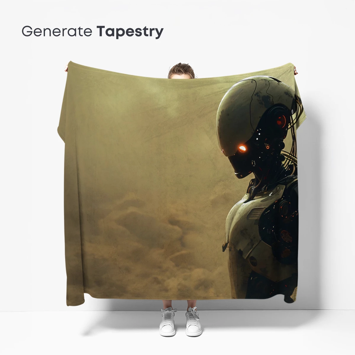 Cybernetic Voyager in Dusty Terrain - Image 5