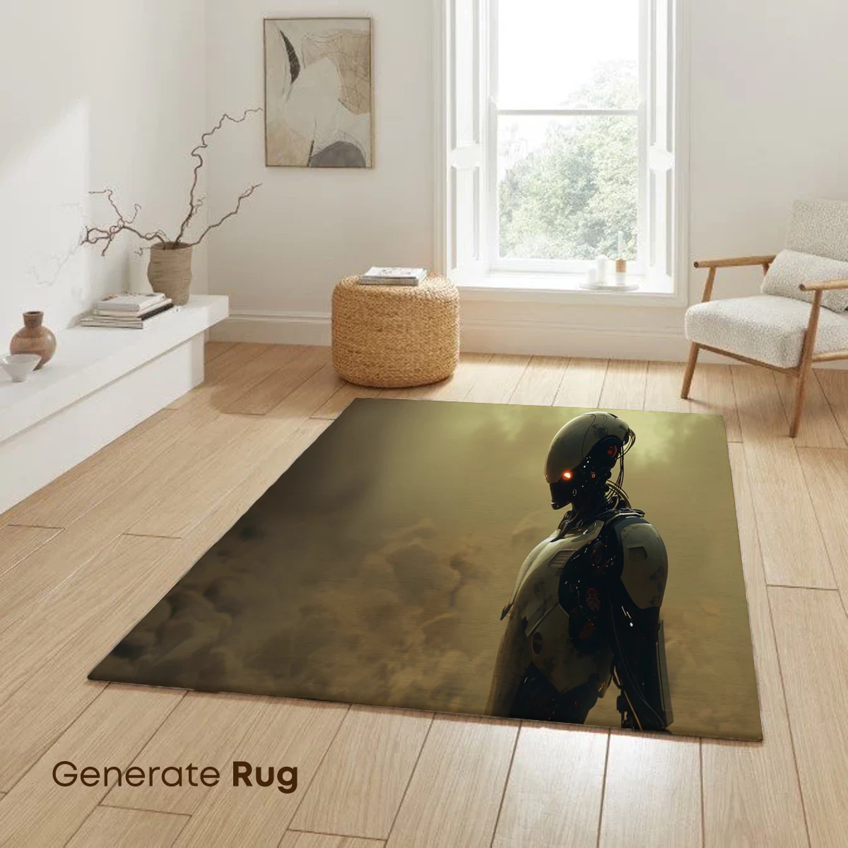 Cybernetic Voyager in Dusty Terrain - Image 6