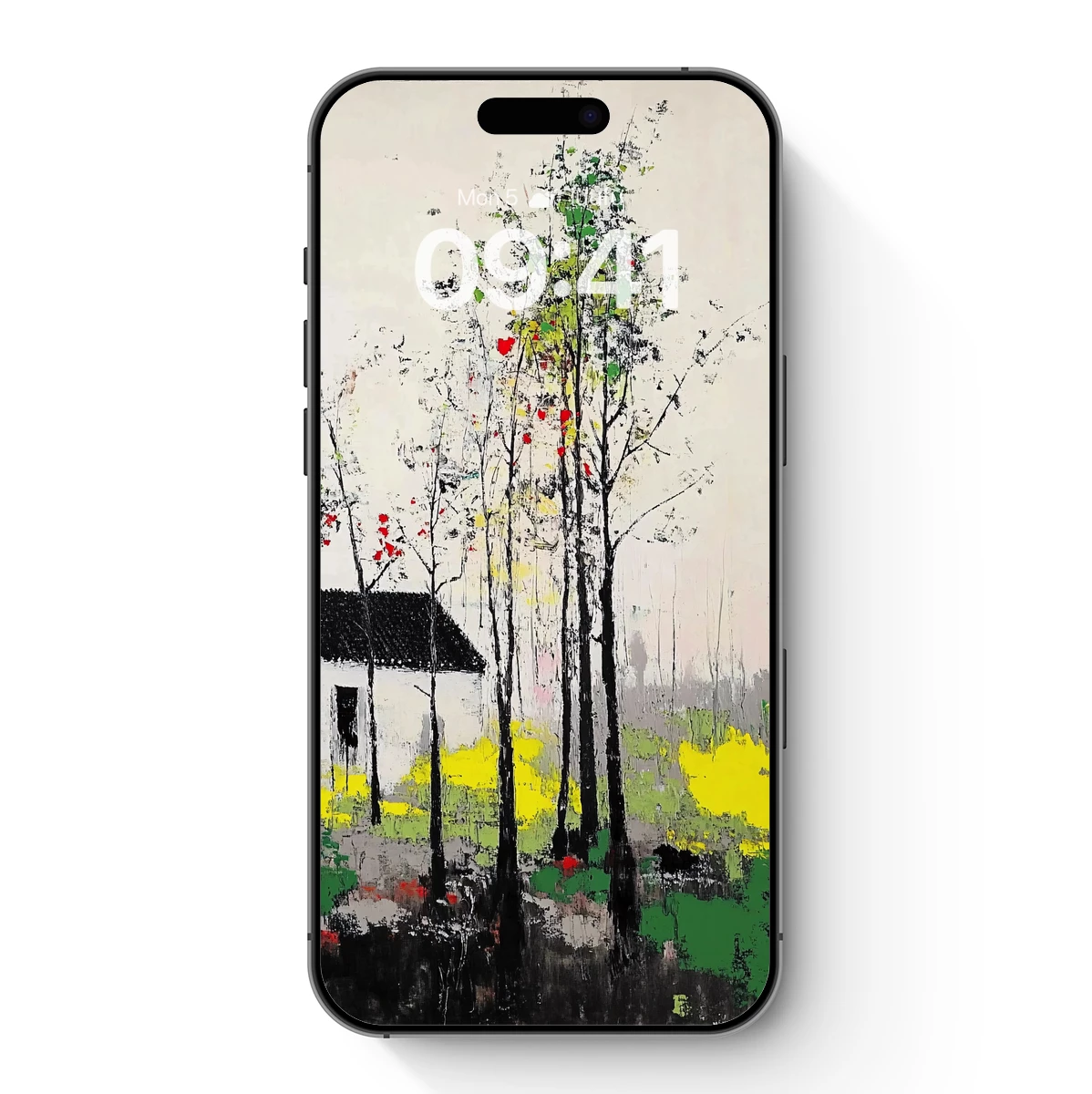 Autumnal Whispers in Abstract Forest