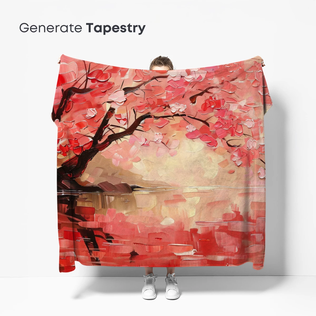 Blossom Reflections: Impressionist Cherry Tree - Image 5