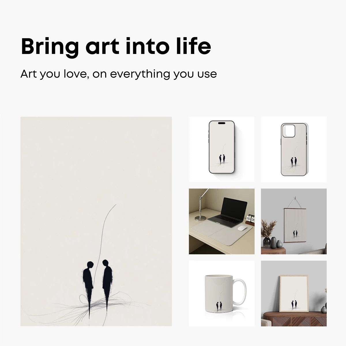 Silent Threads: A Duo in Abstract Harmony - Image 2