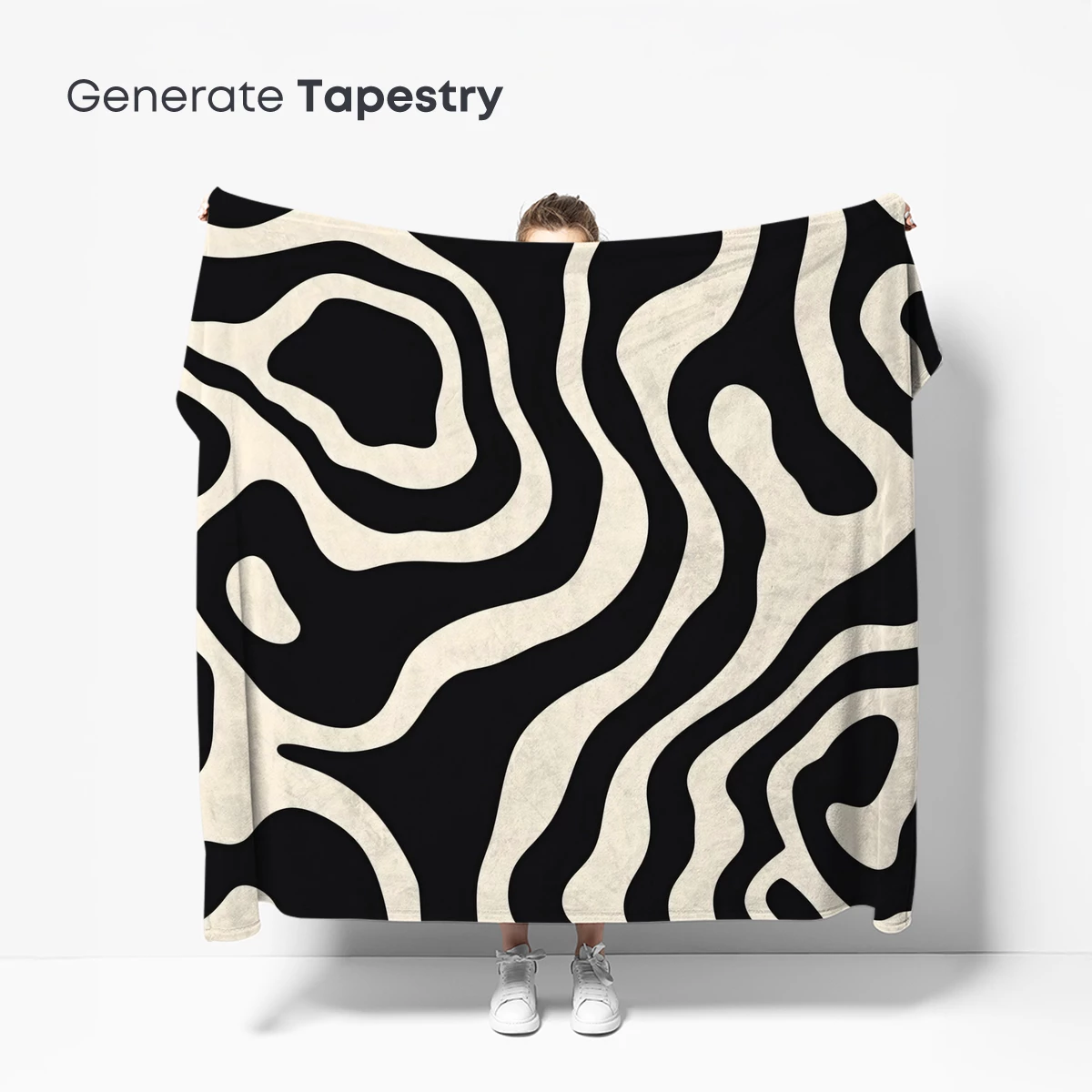 Abstract Wavy Lines: Monochrome Flow - Image 5