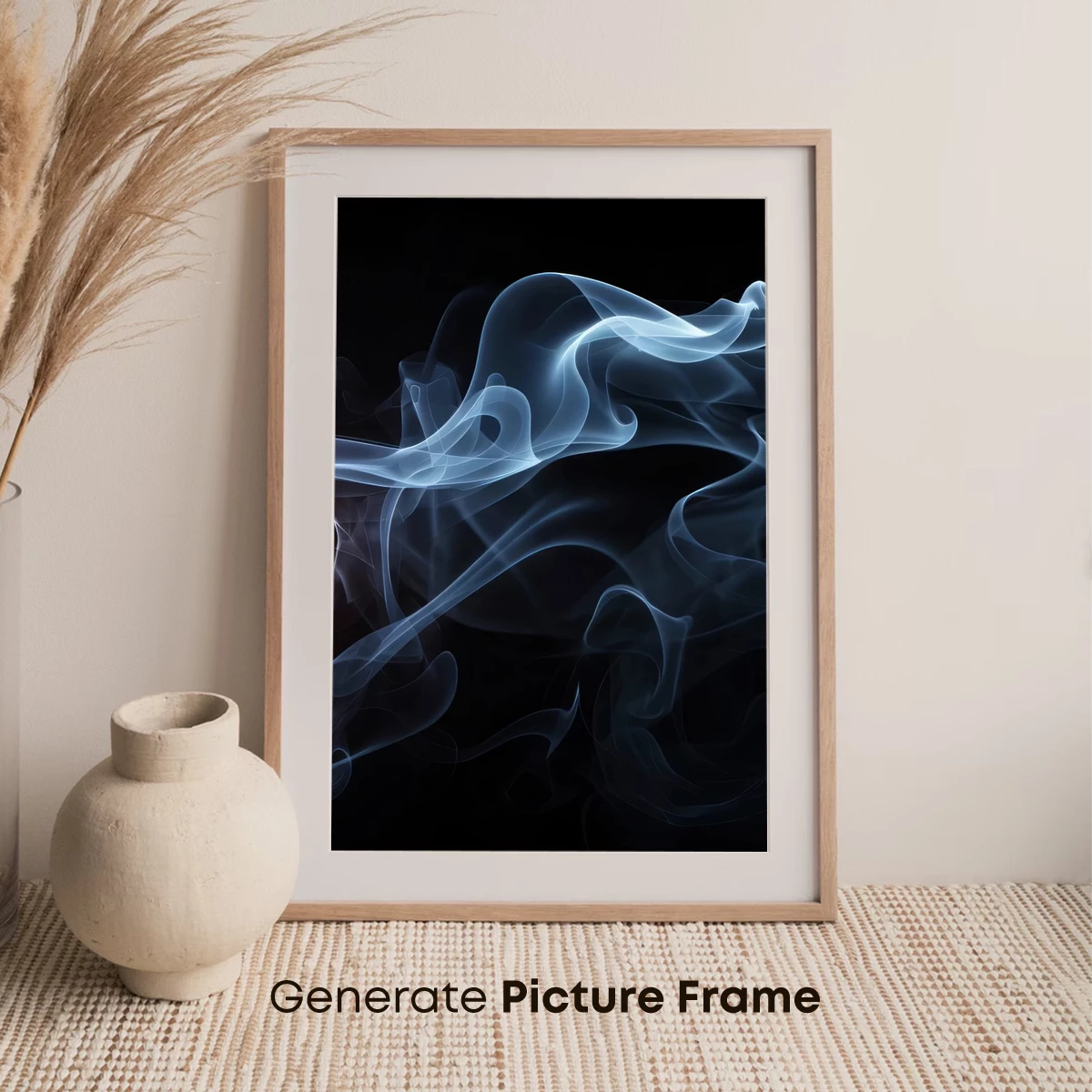 Ethereal Smoke Dance: Abstract Fluidity in Darkness - Image 7