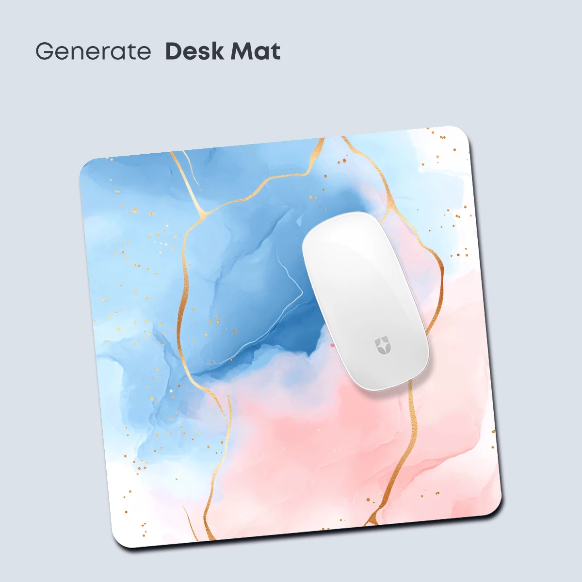 Ethereal Gold Veins in Blue and Pink Abstract - Image 4