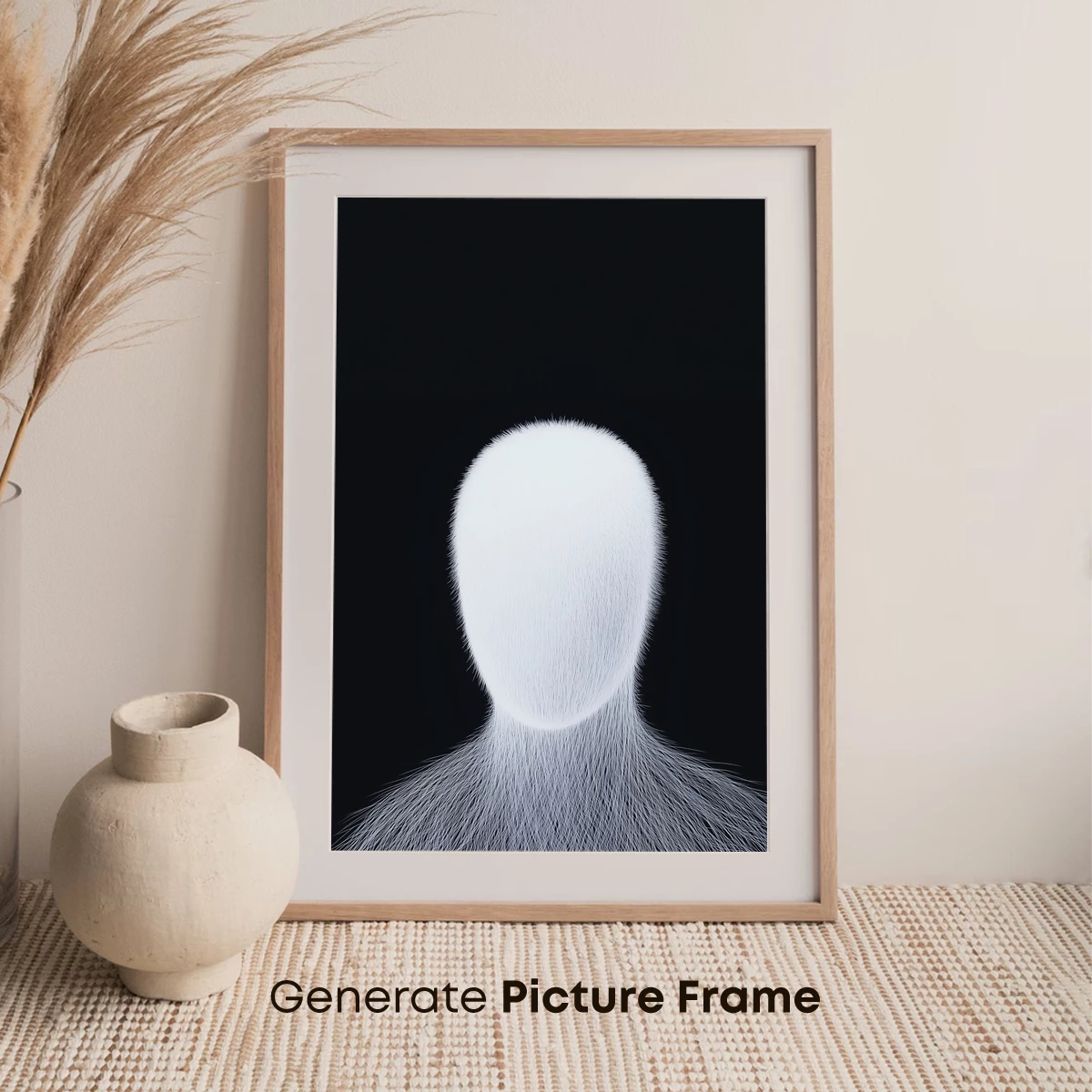 Ethereal Fur Halo: A Minimalist Mystery - Image 7
