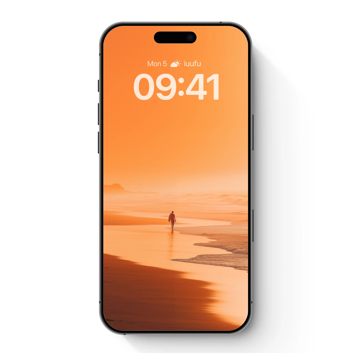 Golden Solitude: Sunset Surfer Silhouette Golden Solitude: Sunset Surfer Silhouette