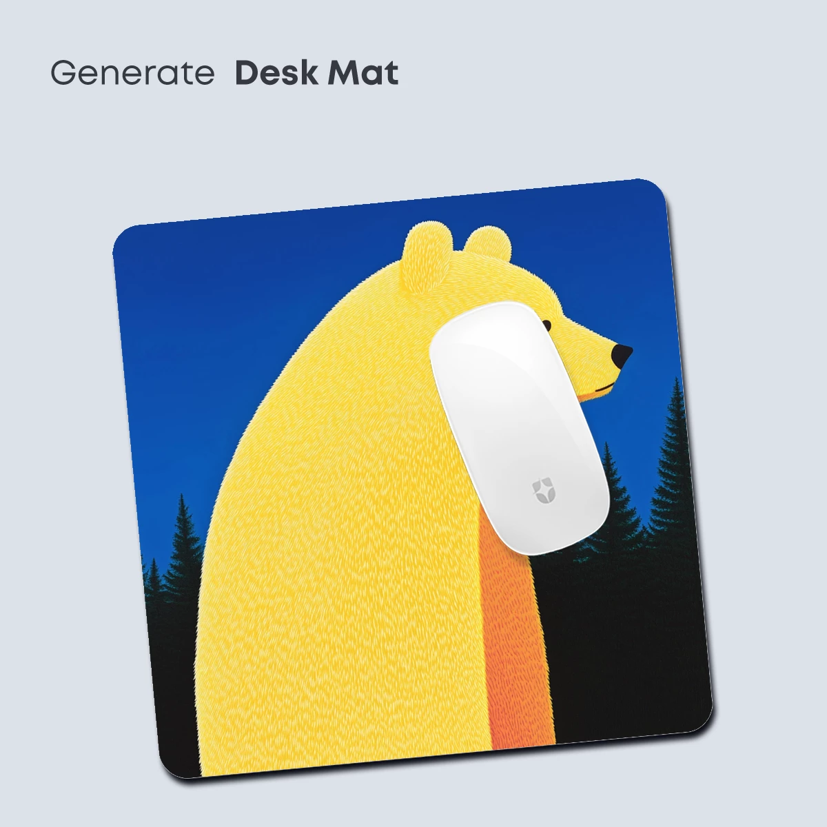 Golden Bear in Midnight Forest - Image 4