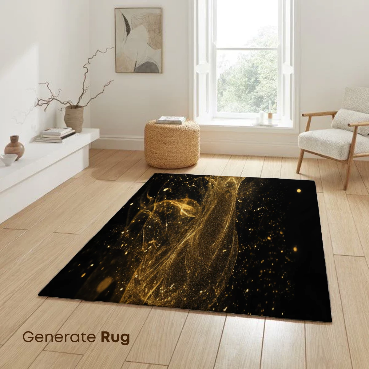 Golden Stag in Stardust: Ethereal Wildlife Art - Image 6