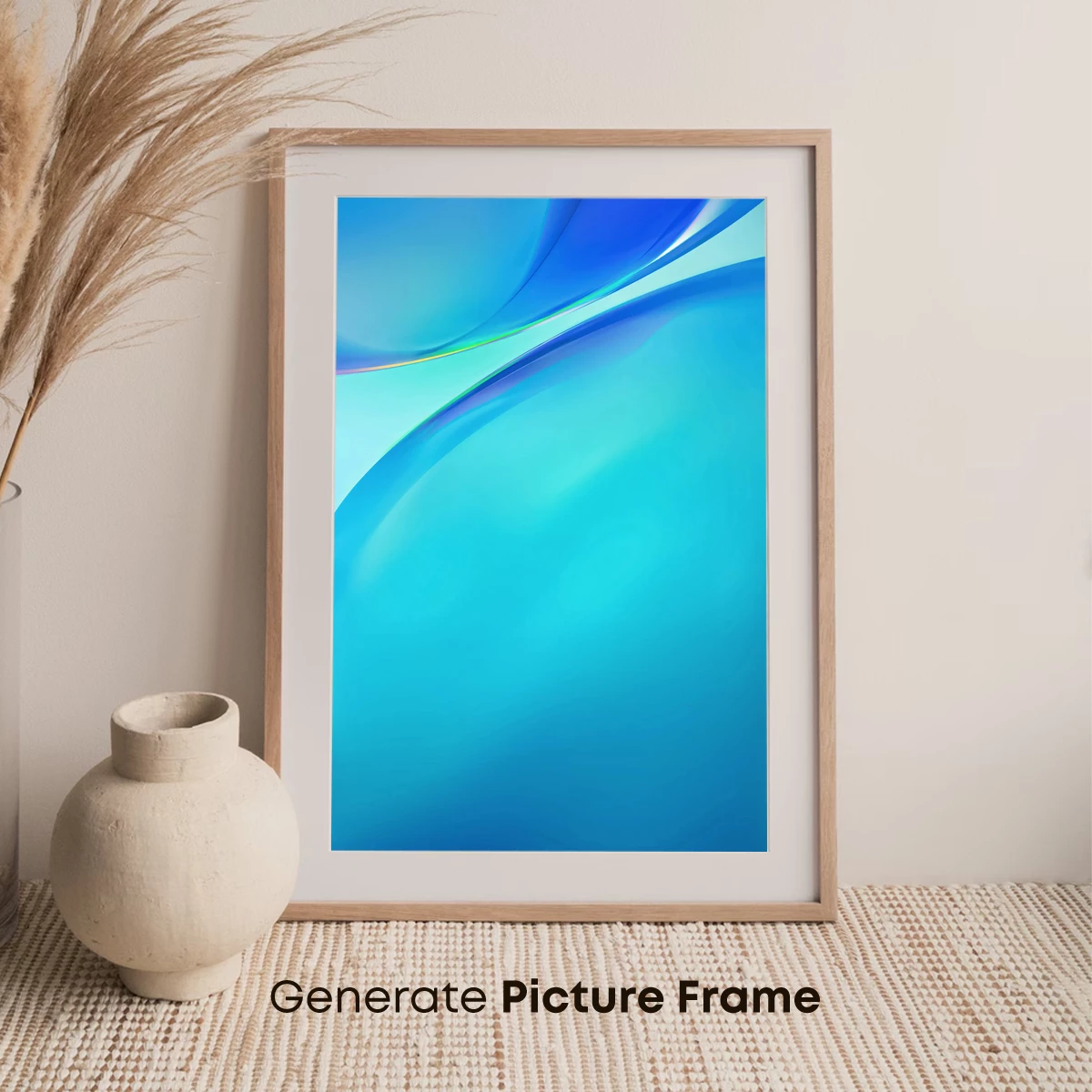 Fluid Blue Elegance: Abstract Waves in Harmony - Image 7