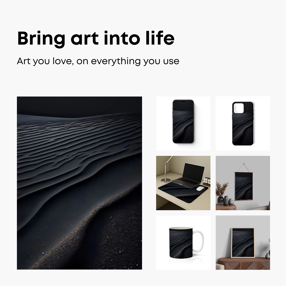 Eternal Sands: Monochrome Dunes in Motion - Image 2