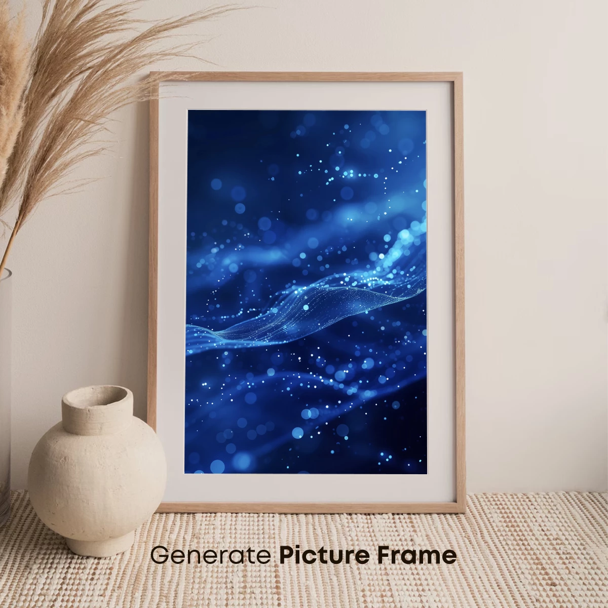 Blue Bokeh Symphony: Ethereal Waves of Light - Image 7