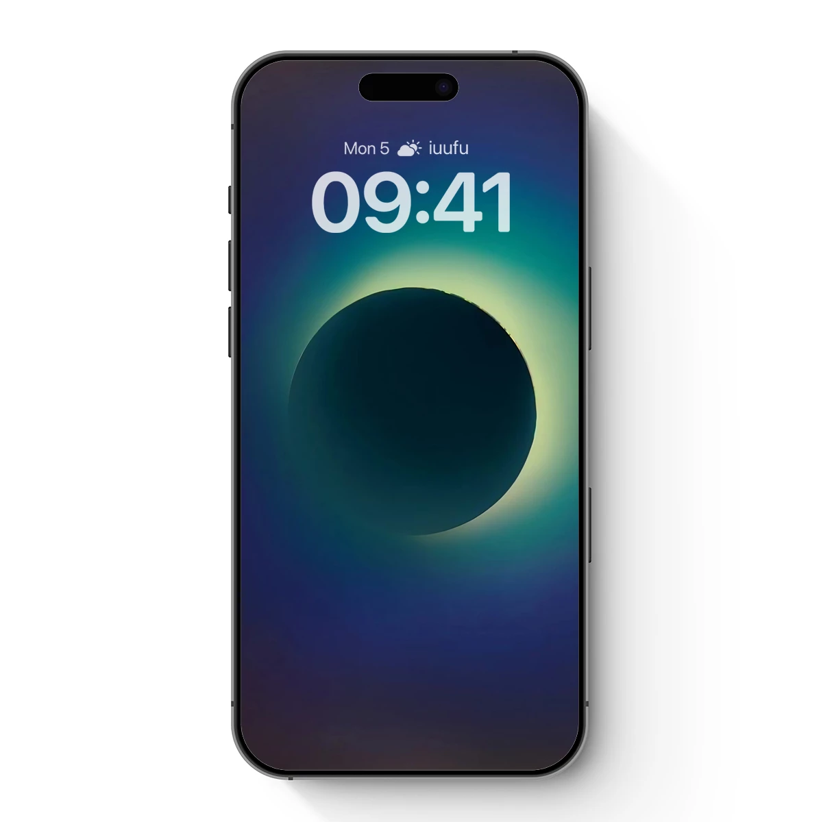 Eclipse Aura: Celestial Shadow in Teal Hues