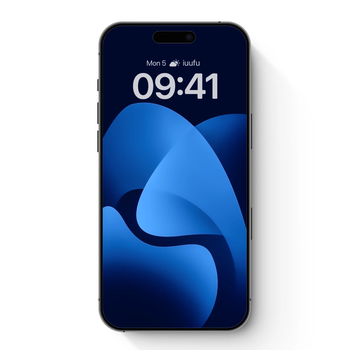 Blue Elegance: Abstract Curves in Harmony