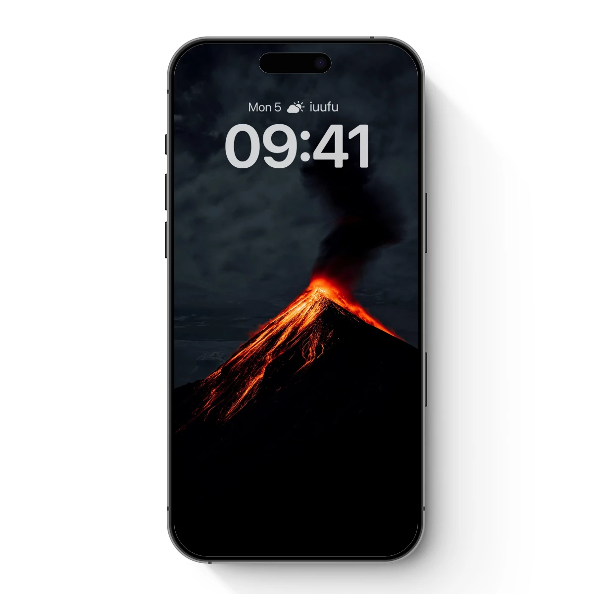 Erupting Night Volcano: Lava's Fiery Dance