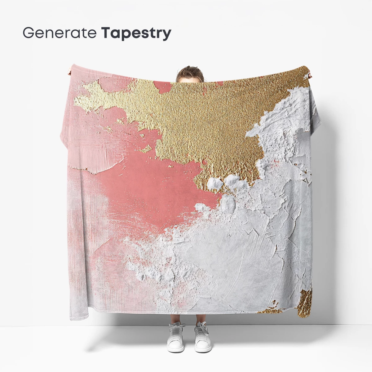 Abstract Blush and Gold Palette - Image 5